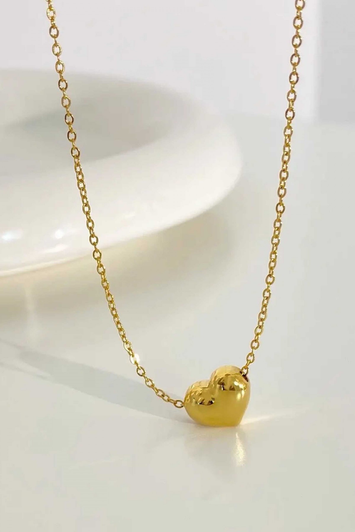 3D Heart Waterproof Necklace