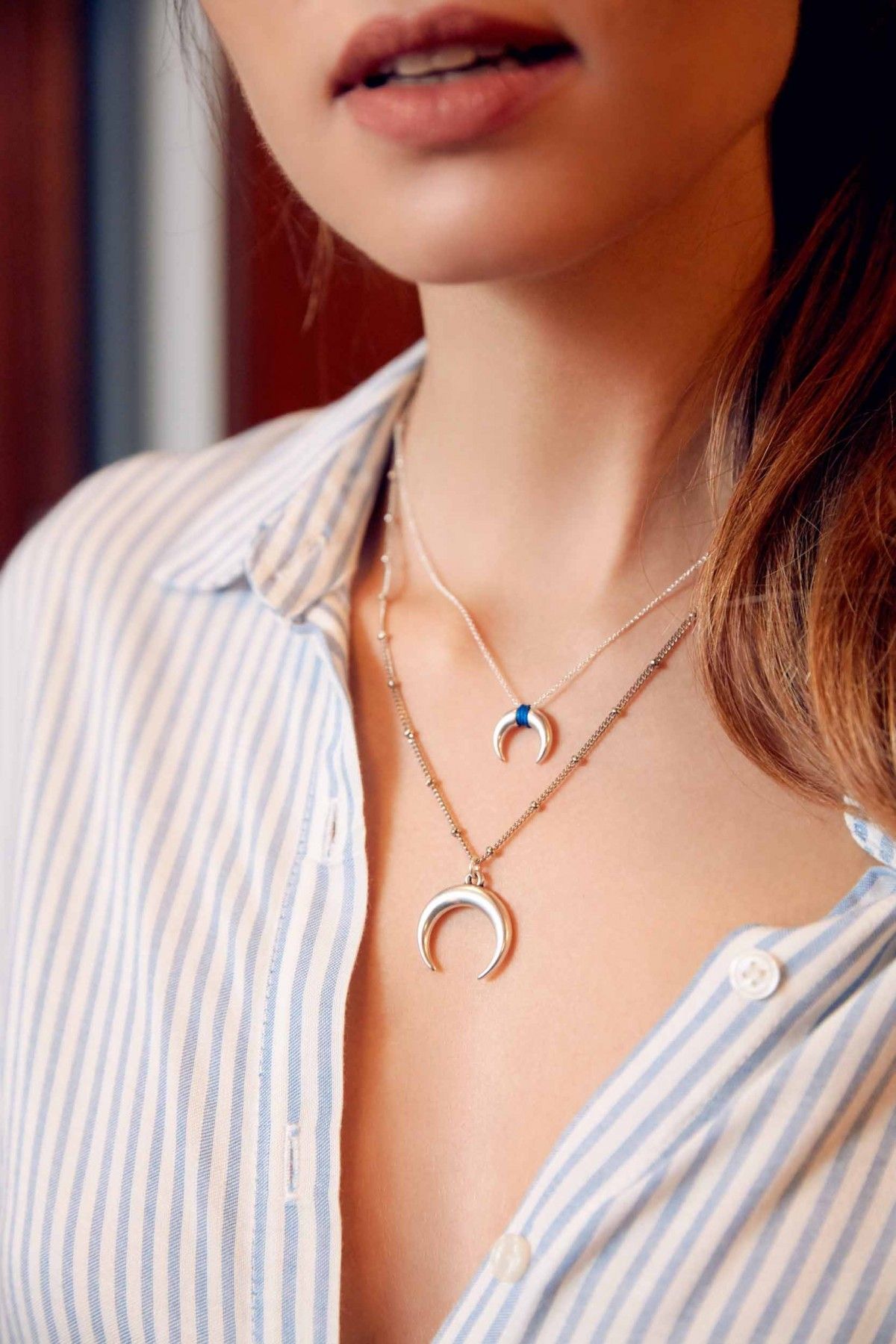 Gigi Half Moon Necklace