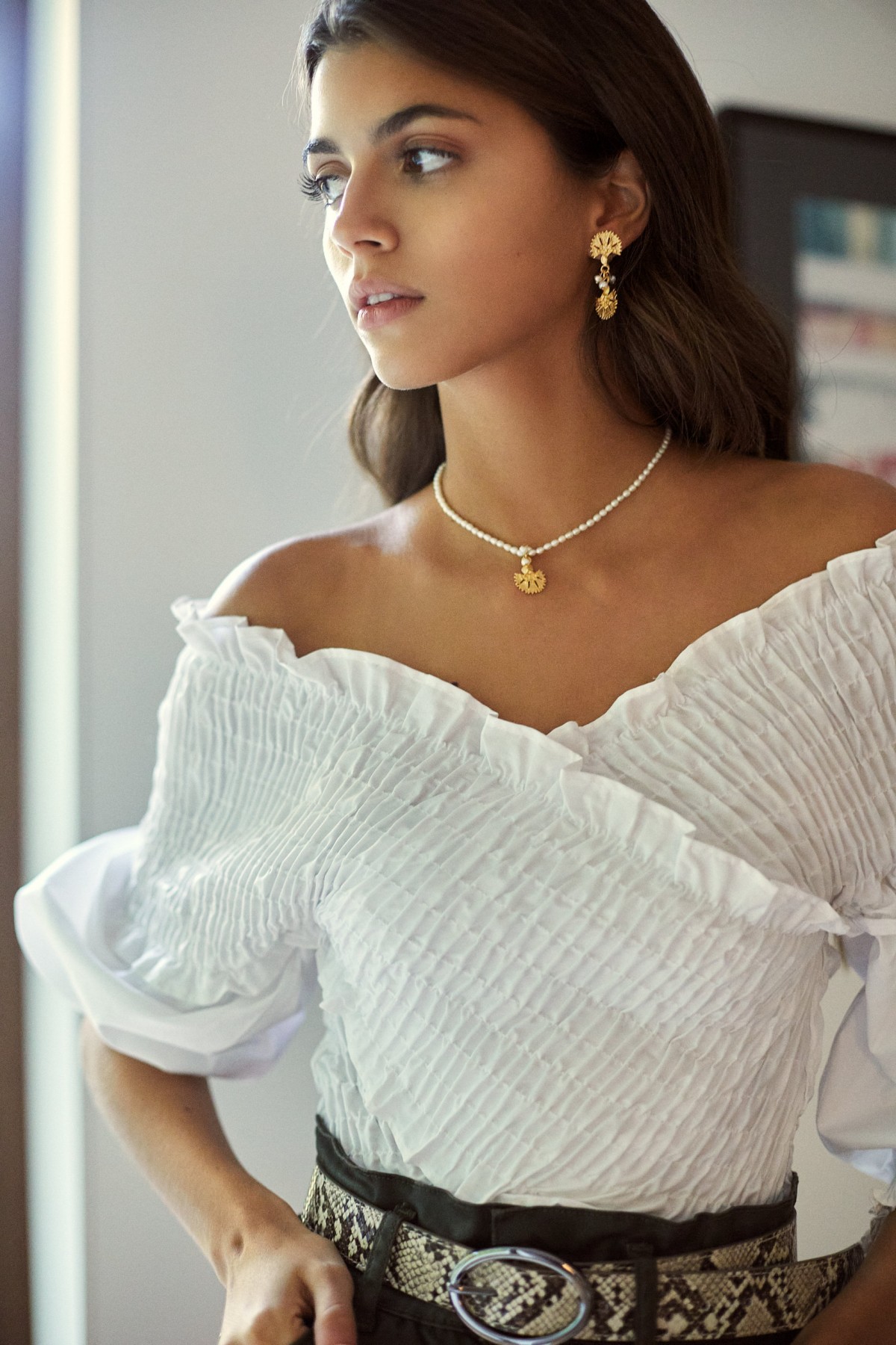 Daria Ethnic Pearls Necklace