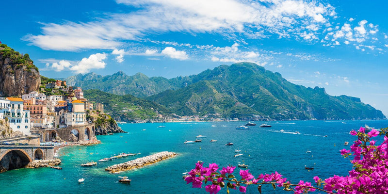 The Amalfi Coast seen from the water, the way it was conceived