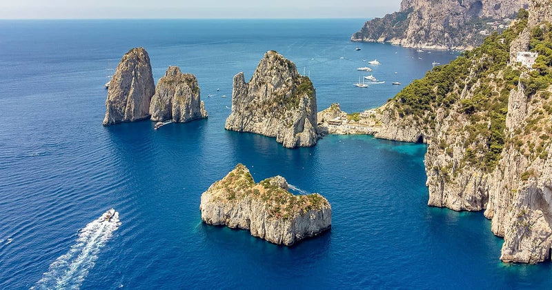 Capri and the Faraglioni, the island out of season