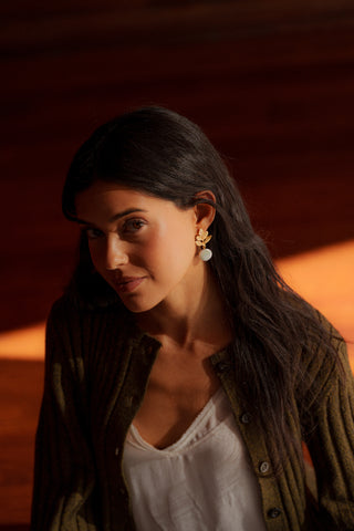 Boucles Leafy Pearl XL