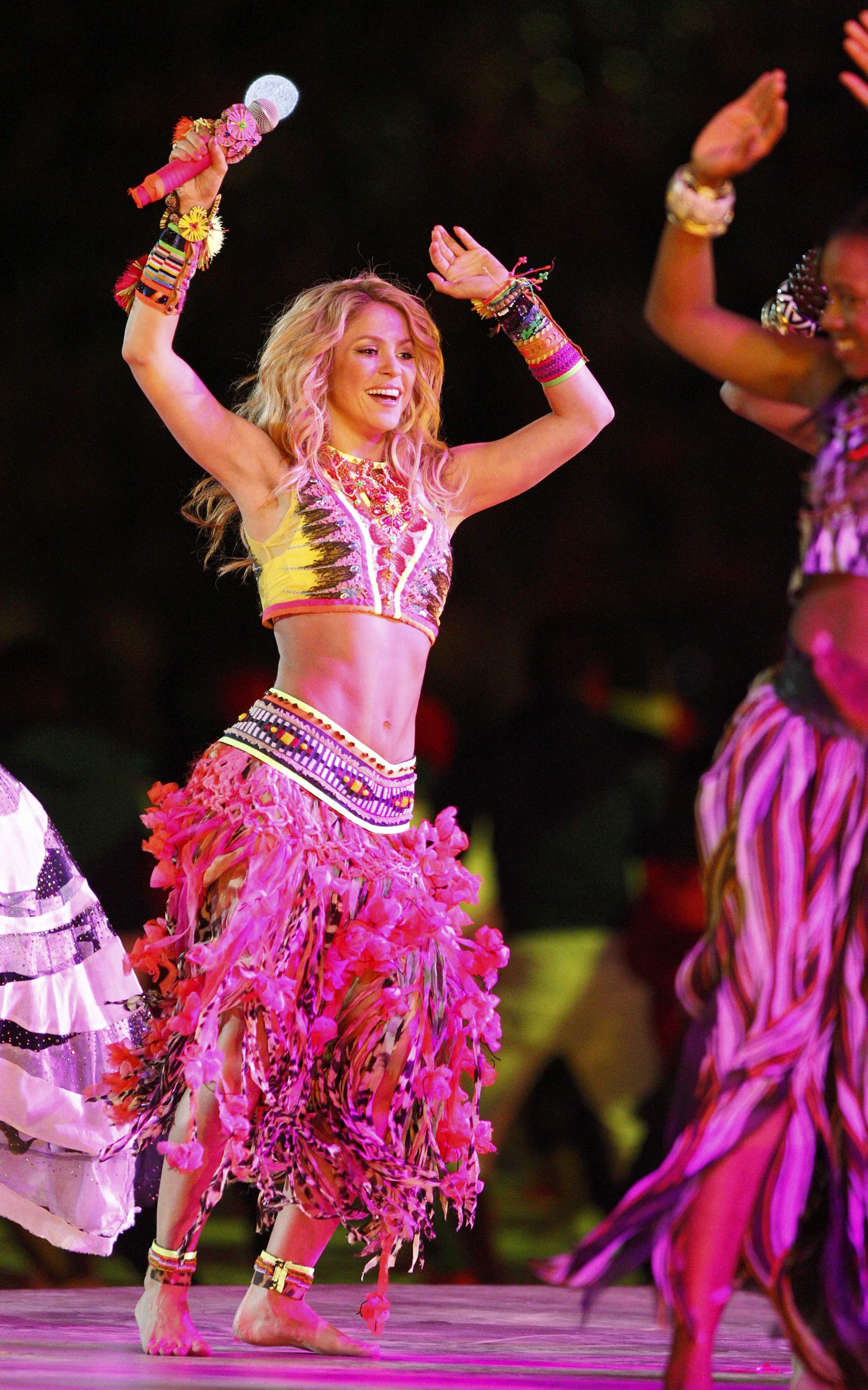 Shakira wearing Roberto Cavalli in 2010 Would Cup Opening in South Africa